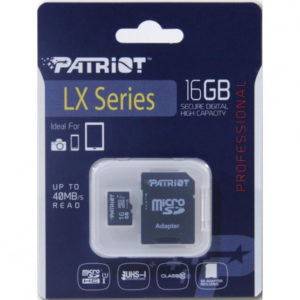 Карта памяти microSDXC Patriot 16Gb