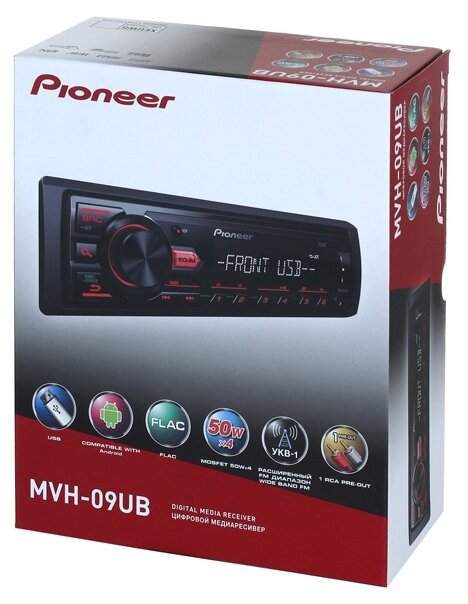 автомагнитола pioneer MVH -09UB